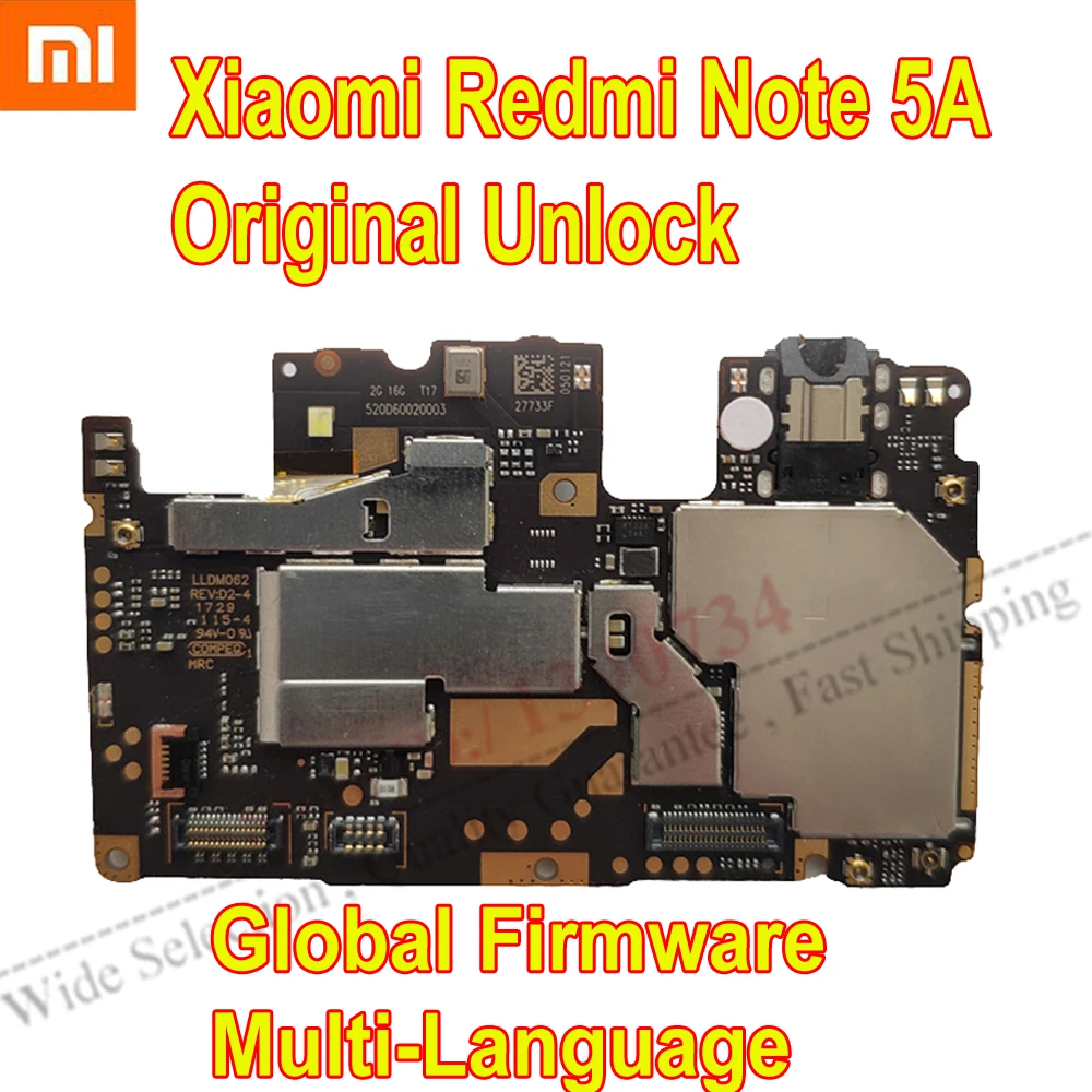  Original Global Firmware Used Test Working Unlock Mainboard For Xiaomi RedMi Note 5A Motherboard Ci