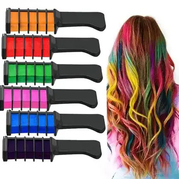

Disposable Women Hair Dye Mascara Dye Hair Color Chalk With Comb Temporary Hair Mascara Dye Accessories
