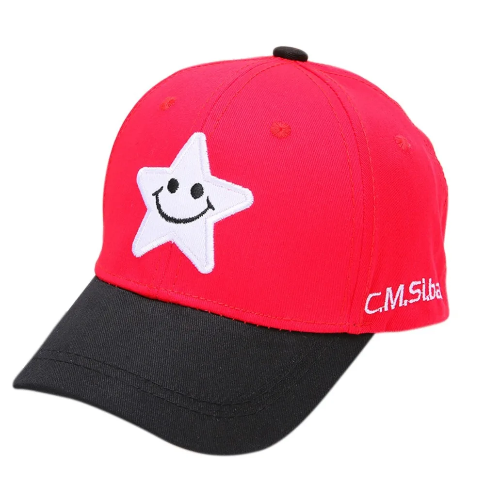 Adjustable Ball Hat Baby Boy Girl Spring Baseball Cap Breathable Star Print Visors Hats | Детская одежда и обувь