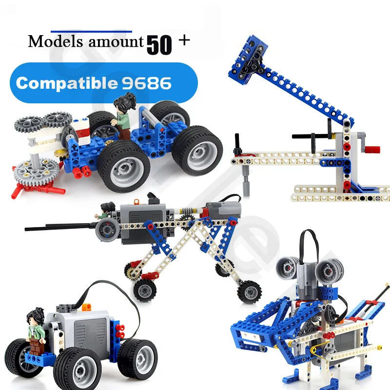 Совместим с строительными блоками logoes Technic 9686 DIY. Набор аксессуаров для батареи