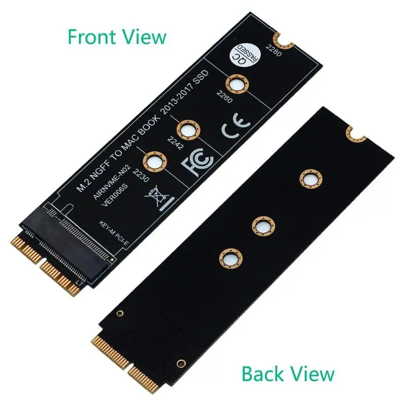M.2 SSD адаптер карта NVMe PCIe M.2 nvm-e для SSD для Macbook Air Pro 2013 A1465 A1398 SSD для ноутбука Apple