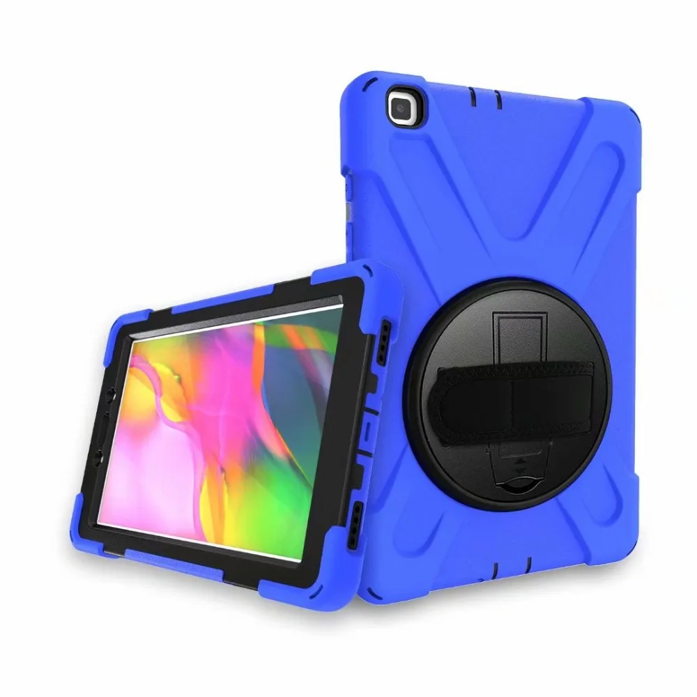Funda противоударный Heavy Duty с наручные Ремешки чехол для Samsung Galaxy Tab A 8,0 T290 T295 T297 SM-T290 SM-T295 крышка+ подставка для ручек