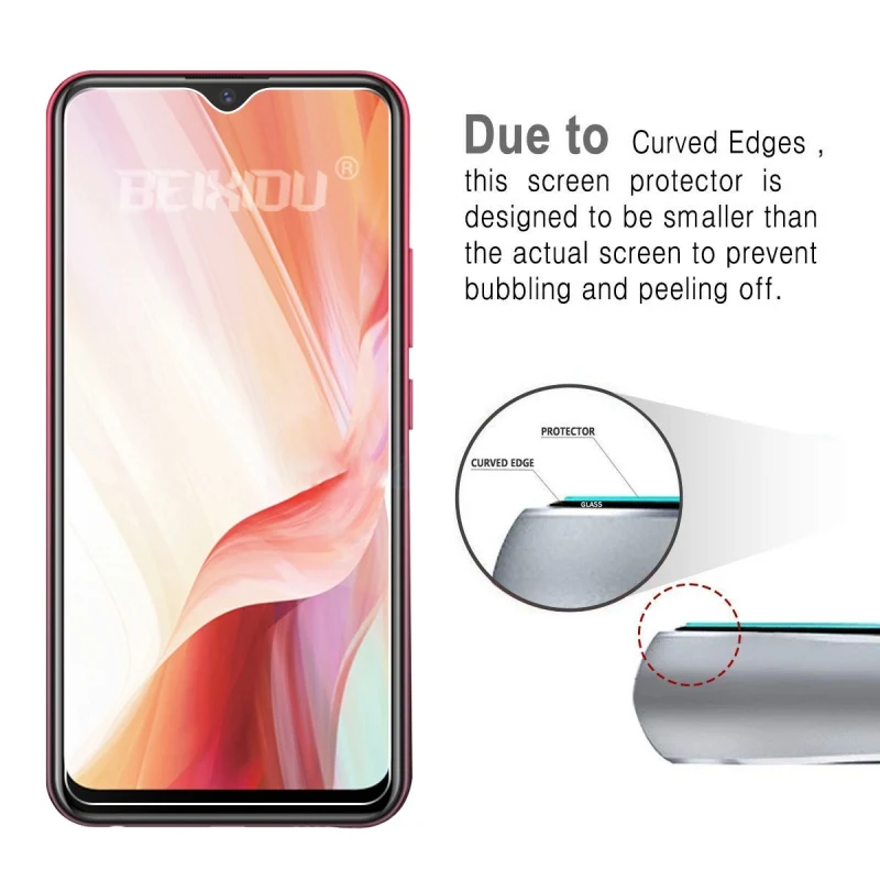 2 шт Полное закаленное стекло для vivo Y11 защита экрана 2.5D 9h закаленное стекло для vivo Y11 защитная пленка