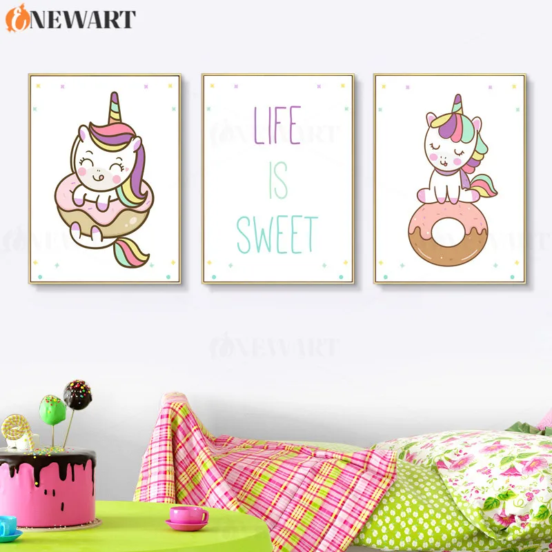 Постер на стену с милыми принтами украшение для детской спальни декоративная