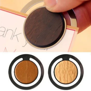 

Gift Multifunctional School Money Clip Round Holder Wooden Reading Office Bookmark Clamp Elegant Durable Students