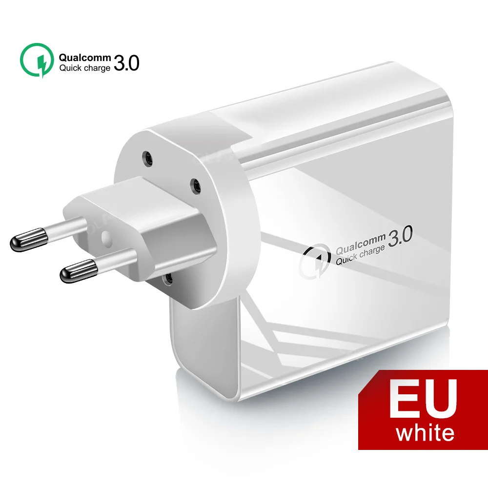 EU Plug 48 Вт Быстрая зарядка 3,0 PD USB зарядное устройство для iPhone 11 Pro Max samsung huawei Phone быстрое настенное зарядное устройство EU US UK мульти подключить usb-адаптер - Тип штекера: EU Plug