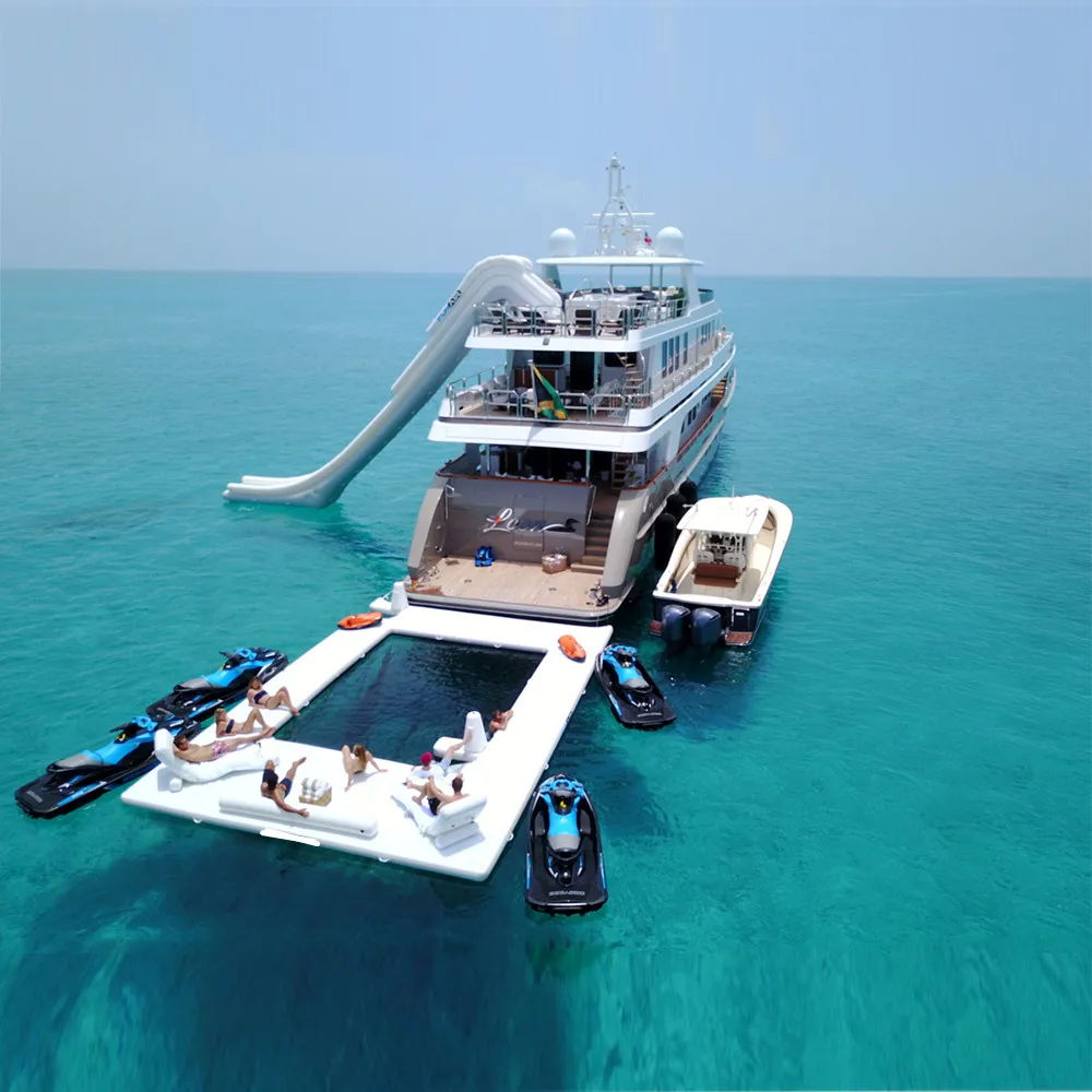 Hot Sale Inflatable Yacht Pool Floating Inflatable Pool For Yacht Water Sea Pool large water air ocean sea swimming pool 3