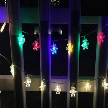 

LED Snowflake Shape Light String Fairy Lights Christmas Decoration 120CM