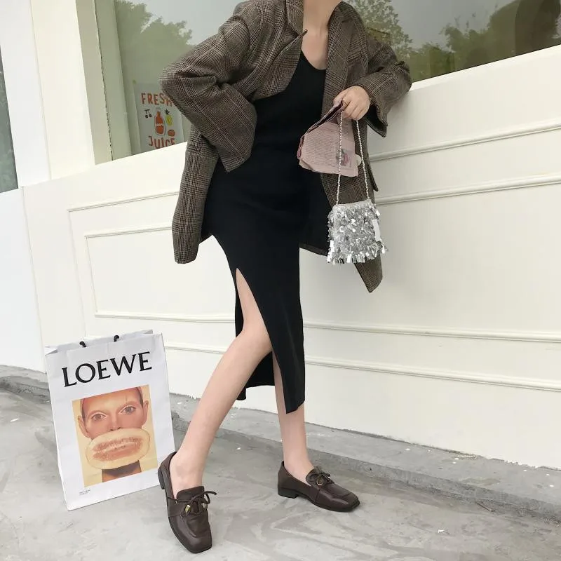 MOLAN Brand Designers Autumn Korean Fashion Sweet Butterfly-knot Genuine Leather Flats Shoes Women Slip On Loafers Casual