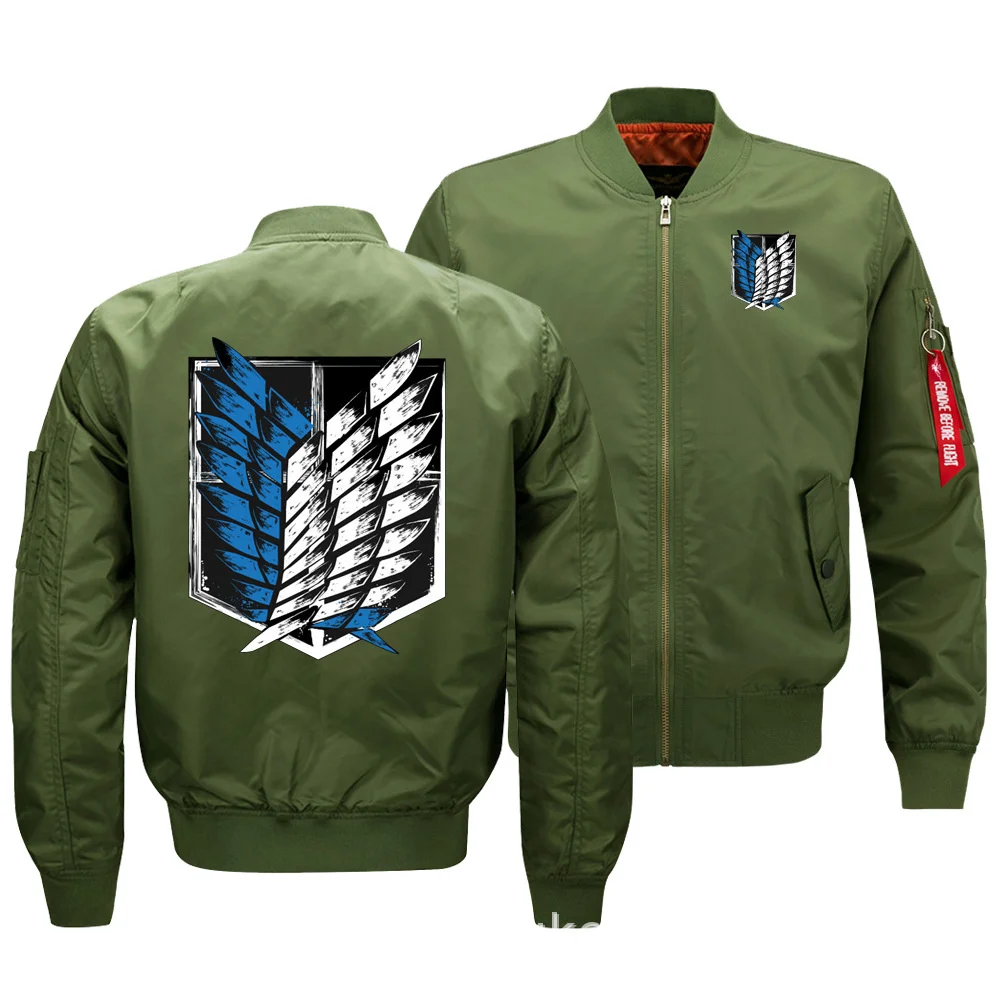 on Attack Titan Jacket Shingeki no Kyojin Coat Mens Bomber Jackets Winter Thick Coats High Quality S-5XL 3