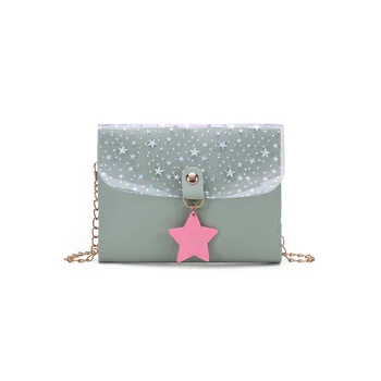 

2020 Korean version of the new chain female bag shoulder messenger bag star charm casual bag small fresh small square bag