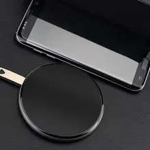 Профессиональный круглый алюминиевый сплав зарядного устройства доска Беспроводное зарядное устройство подходит для Qi стандартных смартфонов