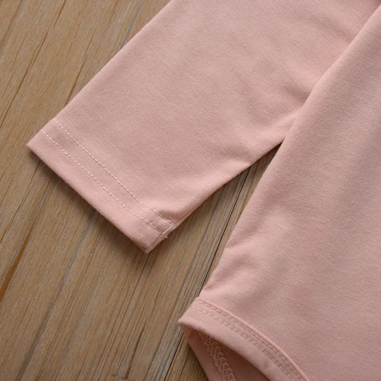 CYSINCOS/осенняя одежда для маленьких девочек и мальчиков Комплекты для новорожденных Розовый длинный короткий комбинезон, боди, длинные штаны комплект из 2 предметов, топ, Прямая поставка