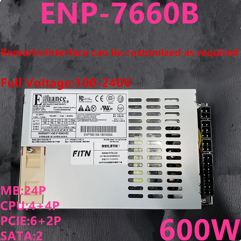 Новый блок питания для повышения FLEX NAS LOLI Small 1U A4M K35 K39 K49 M41 T34 600W ENP-7660B Новый блок питания для повышения FLEX NAS LOLI Small 1U A4M K35 K39 K49 M41 T34 600W ENP-7660B