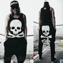 AliExpress, стиль, корейский стиль, модная мужская Свободная майка, альтернативный жилет, крутой жилет с принтом