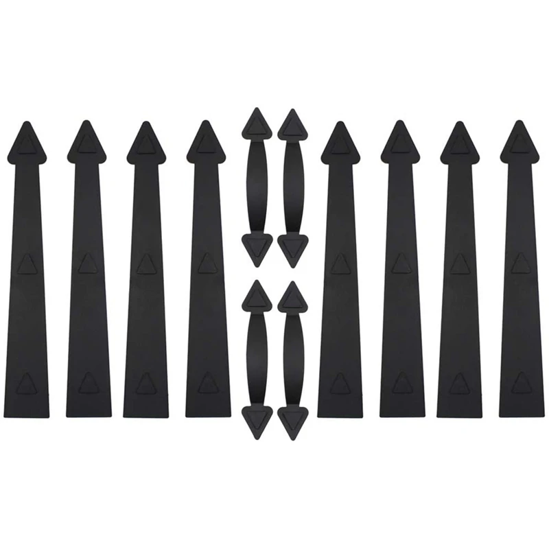 

Magnetic Decorative Garage Door Hardware Couch House Double Carriage Door Accents 8 Hinges 4 Handles Decor Kit for 2 Car Garage,