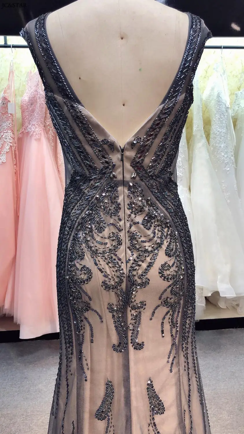 Vestidos de festa longo, новинка, кружевное темно-синее сексуальное вечернее платье русалки, роскошное бальное платье, настоящая фотография, abiti da cerimonia da