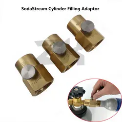 SodaStream цилиндр адаптер для перезарядки с кровоточным клапаном и W21.8-14 или CGA320 разъем