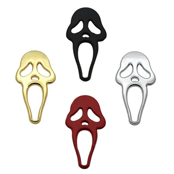 

10pcs 3D Metal Sticker Ghost Skeleton Skull Bone Emblem Badge Decals Horror Mask Ghost Car Truck Motorcycle Styling Accessories