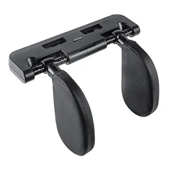 

Children's memory foam car sleep pillow ABS Leather Rebound sponge Groove design Adjustable seat cushion width