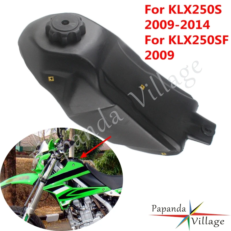 Мотоцикл газ бензиновое горючее бак для Kawasaki KLX250S 2009- KLX250SF 2009 Грязь велосипед ямы мотокросса MX эндуро масляный топливный бак
