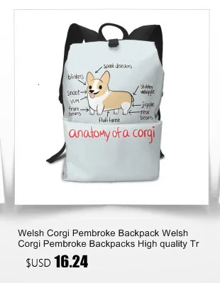 Welsh Corgi Pembroke сумка на плечо Вельш Corgi Pembroke кожаная сумка для путешествий высокое качество женские сумки кошелек