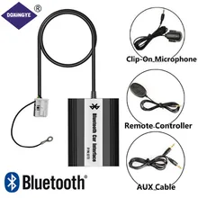 Doxingye, carro aux usb bluetooth mp3 música rádio cd changer adaptador handsfree para 12pin interface vw audi skoda assento quadlock