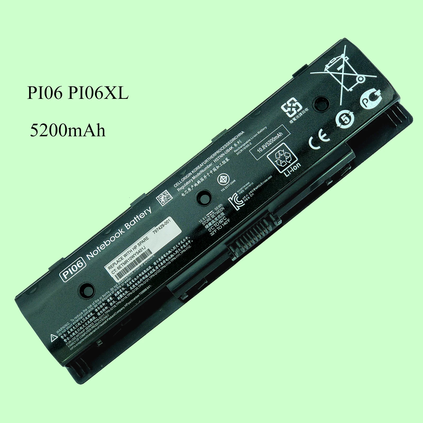 Laptop Battery For HP Envy 14t 14z 15 15t 15z 17 17t M7 HSTNN-LB4N LB4O HSTNN-YB4N HSTNN-YB4O P106 PI06 PI09 | Компьютеры и офис