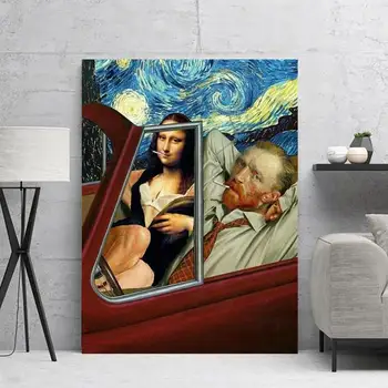 

Wall Art Home Decor Hd Printed 1panel Fashion Mona Lisa Modular Pictures Posters Canvas Painting Modern Children Bedroom Frame