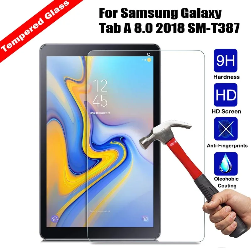 9H Защитная пленка для экрана из закаленного стекла Samsung Galaxy Tab A 8 0 2018 SM-T387W SM-T387V SM-T387
