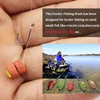 30PCS Black Nickle Carp Hooks Barbed Carp Feeder Fishing Hook Forged Shank Ringed Right Bent Circle Hooks for Chod Rig Fishhooks ► Photo 3/6