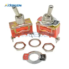 E-TEN1021 2-Pin 2 Terminal Aan-uit 250V 15A Ac Mini Auto Toggle Switch 2 Positie Koper contact Schakelaars Oranje