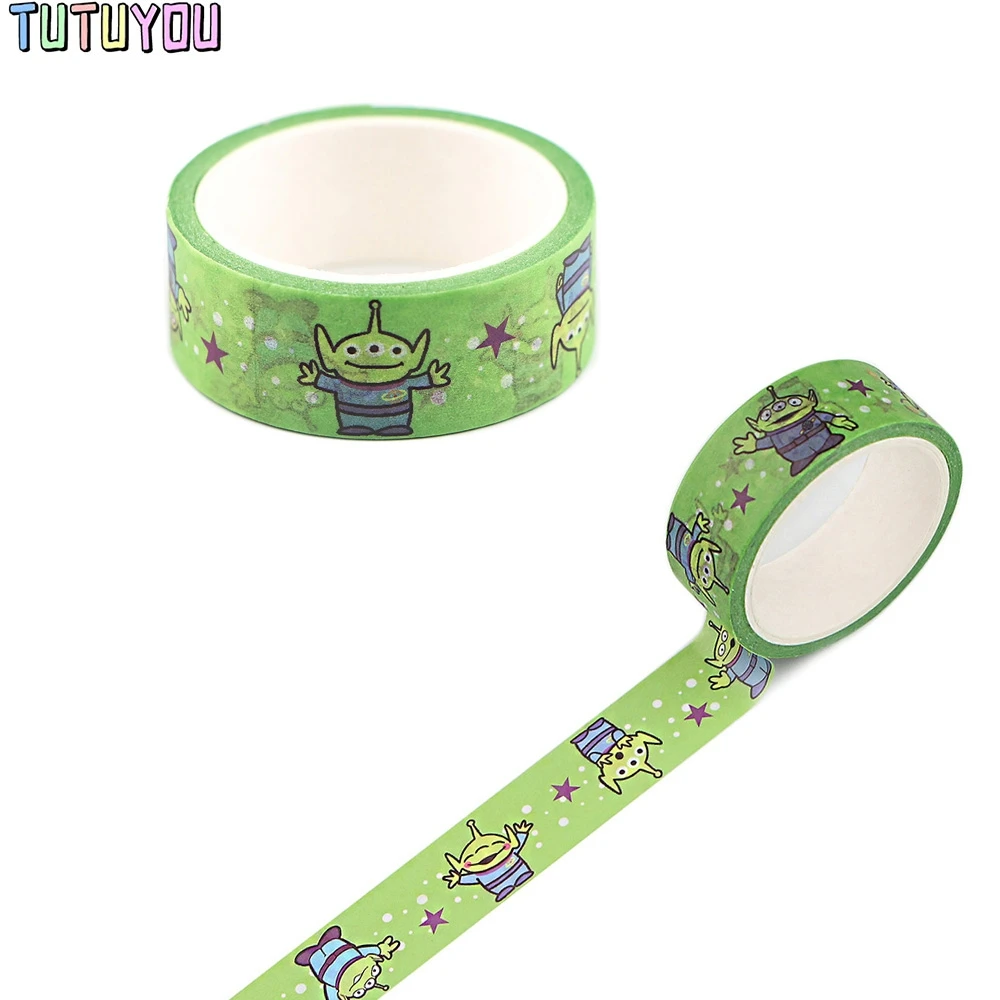 

PC2011 Green Alien Washi Tapes Life Stationery Decorative Adhesive Scrapbooking DIY Paper Office Stickers
