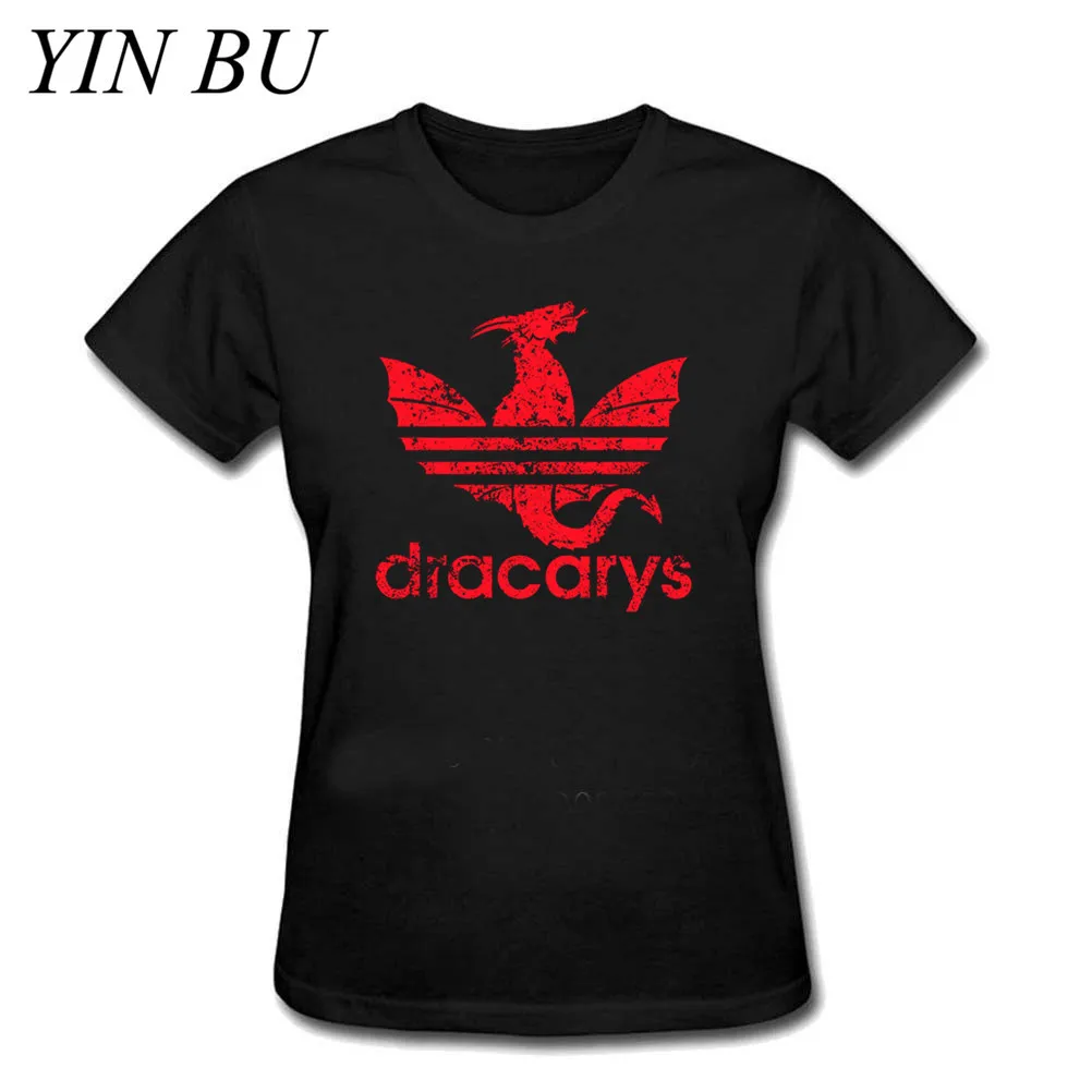 Женская футболка Популярные Dracarys Awesome Print подарки футболки мама дракона Игры