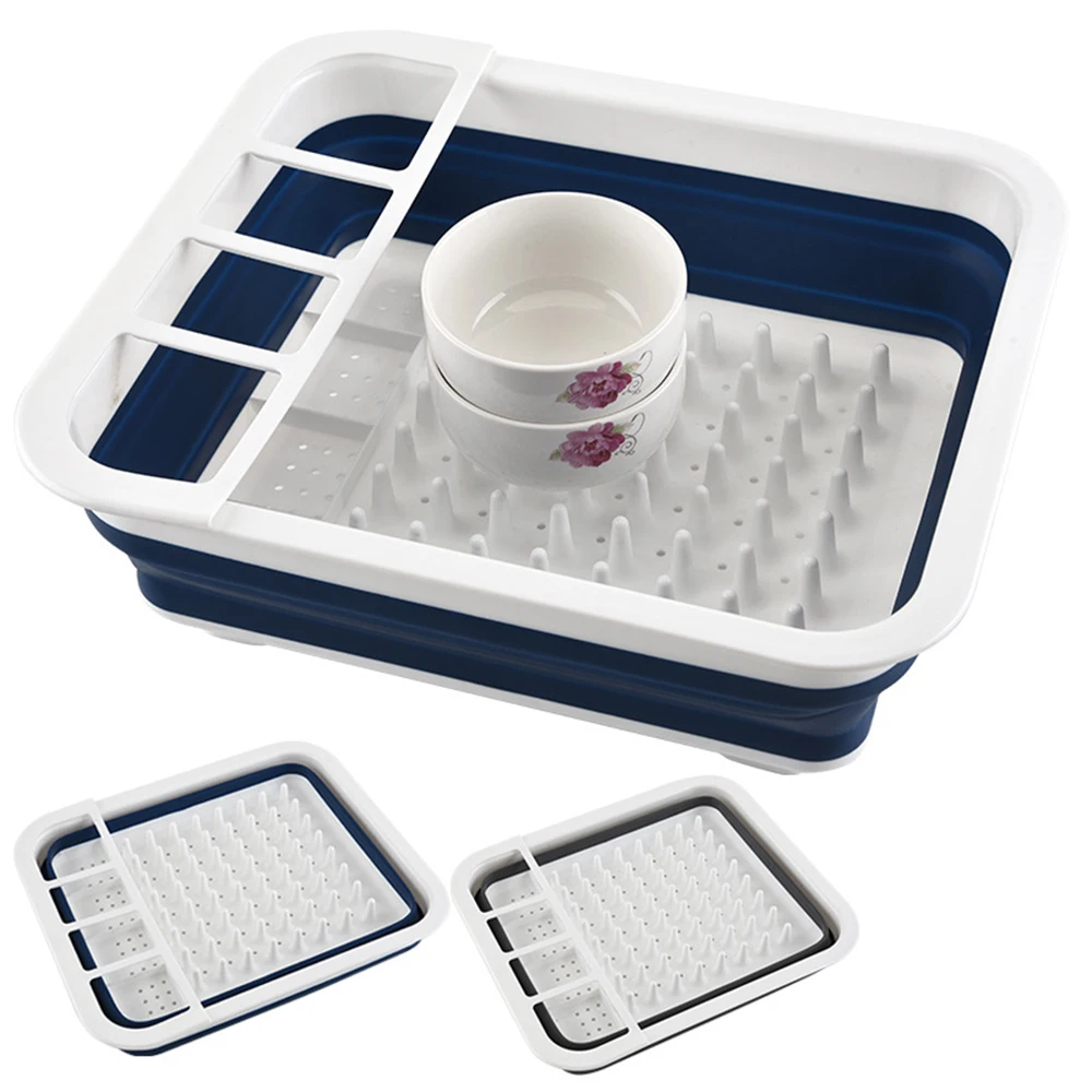 

Fold the drain bowl rack Household multi-purpose dish rack Creative storage rack for kitchen utensils Single drip bowl rack