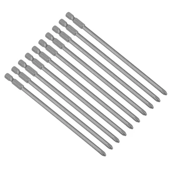 

uxcell 10 Pcs 1/4 Shank 150mm Length 5mm Phillips PH2 Magnetic S2 Screwdriver Bits