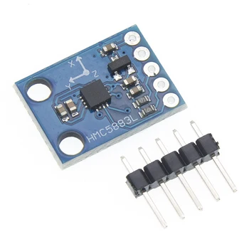 

50pcs/lot GY-273 GY273 HMC5883L Module Triple Axis Compass Magnetometer Sensor 3V-5V Free shipping