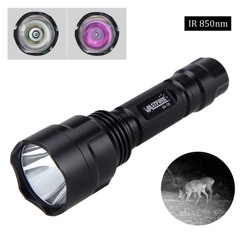  VASTFIRE Night Vision Essentials Infrared Flashlights Tactical  Hunting Gear Scope Illuminator for Rifle Arc Rail Ir Light 850nm Ir  Flashlight (850nm 350 Yard) : Sports & Outdoors