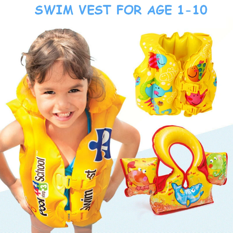 PROTAURI Kids Swim Vest Life Jacket Toddlers Swimming Aid Floation Swimwear for Learn to Swim Age 1-9 Years/50N 