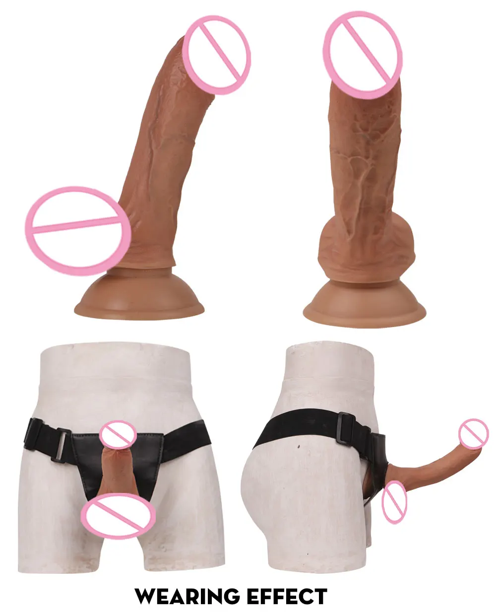 Realistic Penis Super Huge Big Dildo Silicone Flexible With Suction Cup Artificial Penis Female Masturbator Couples Gay Sex Toys (10)