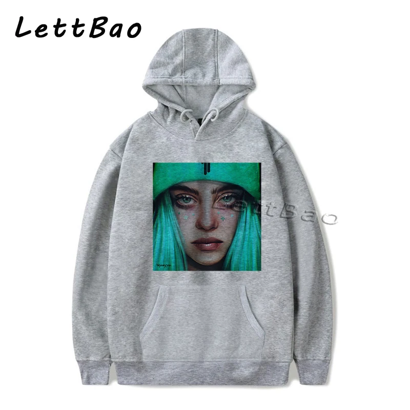 99 Billie Eilish толстовки Готическая уличная толстовка женская Bluzy Damskie Корейская толстовка Harajuku негабаритная Женская одежда в стиле хип-хоп - Цвет: 99