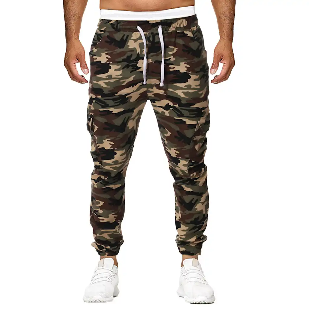 men's camouflage training pants