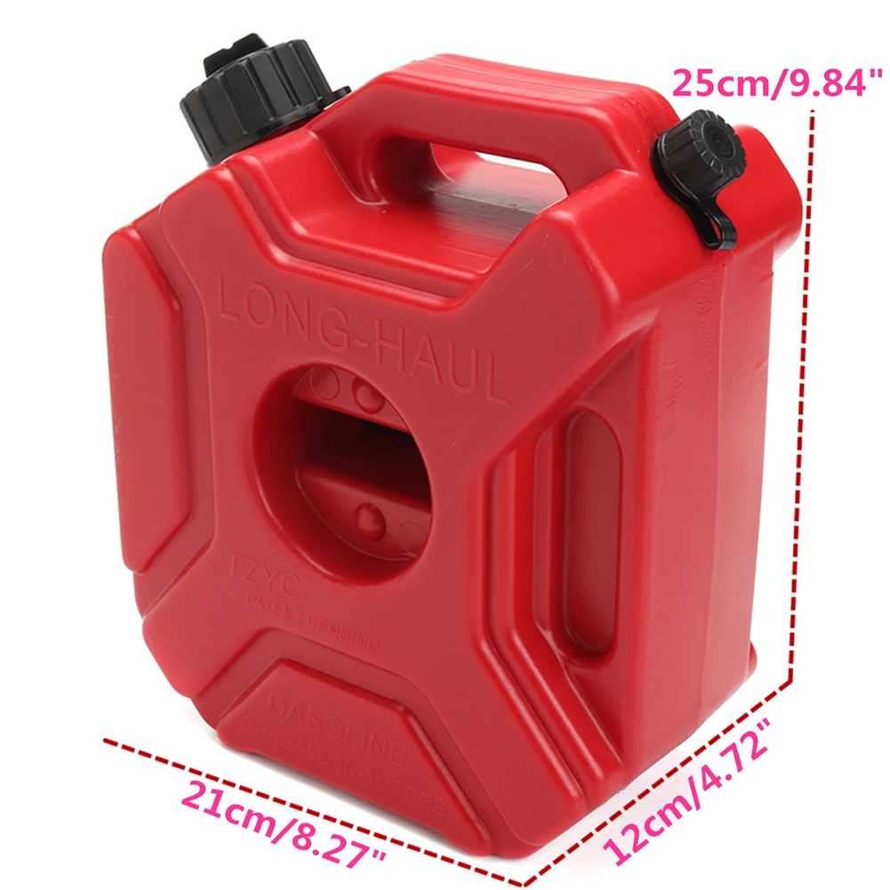 ATV автомобиль 3L Красный Портативный Бензиновый Пластиковый мотоцикл Jerry Can топливный бак газовый контейнер с креплением резервного копирования UTV антистатический