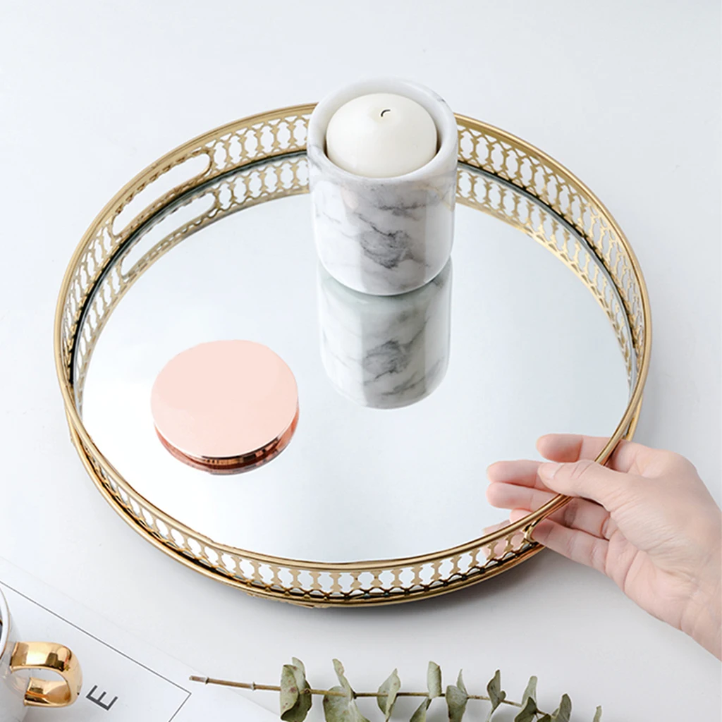 Wrought Iron Golden Plated Tray Pallet Holder Boxes f/ Holding Beads Snacks