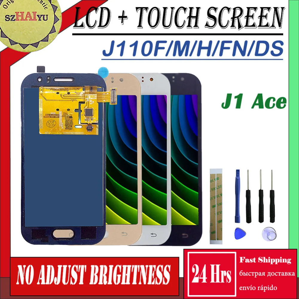 SZHAIYU SM-J110FN/F/M/H/DS для samsung Galaxy J1 Ace сенсорный экран+ ЖК-дисплей J110 J110H J110FN J110F J110M/DS экран панель