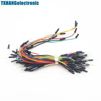 

10pcs male to male flexible breadboard jumper cable 65Pcs programmer cable wire electronic components diy electronics