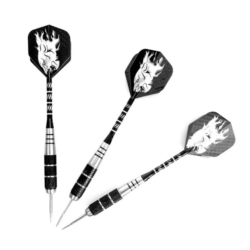 3Pcs Stainless Iron Dart Fine High-End Stainless Iron Dart Pins Indoor Fitness Tools Reduce Pressure for Adult Teen