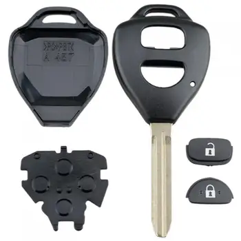 

1 Pc 2 Buttons Replacement.Car Key Case Black Car Remote Key Shell Case Fit for Toyota Corolla RAV4
