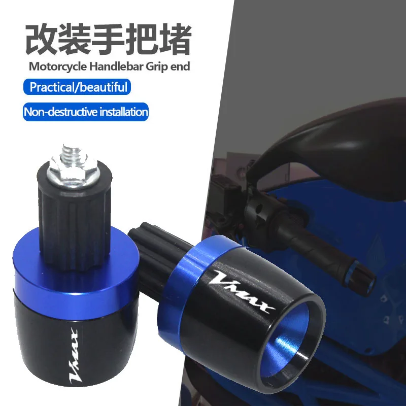 7/8 '✢ мм для YAMAHA VMAX V-MAX 2009 2010 2011-2012 CNC Alumiunm Plug мотоциклетная ручка