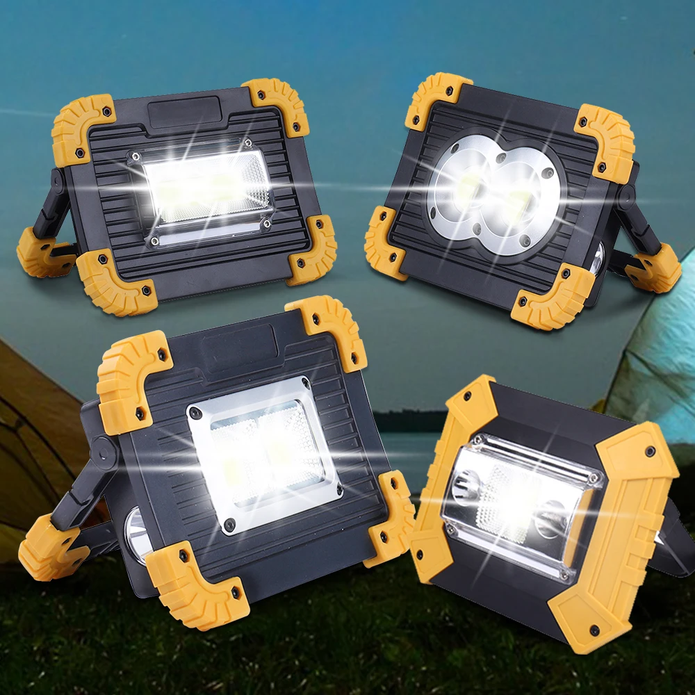 

Powerful Lampe Led Portable Spotlight Work Light Rechargeable 18650 Battery Outdoor Light For Hunting Camping Latern Flashlight